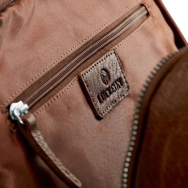 CALIFORNIA TAN LEATHER BACKPACK - Image 10