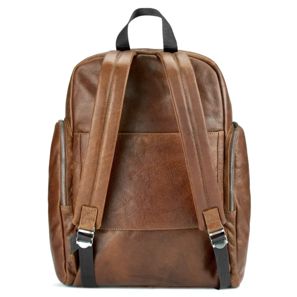 CALIFORNIA TAN LEATHER BACKPACK - Image 5