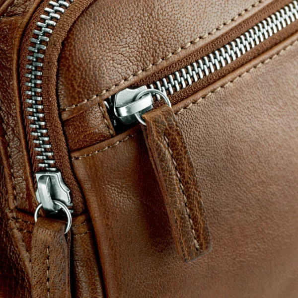 CALIFORNIA TAN LEATHER BACKPACK - Image 8