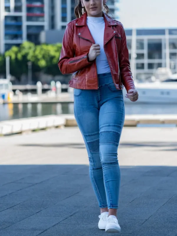 RAMONA TANNED LEATHER JACKET - Image 3