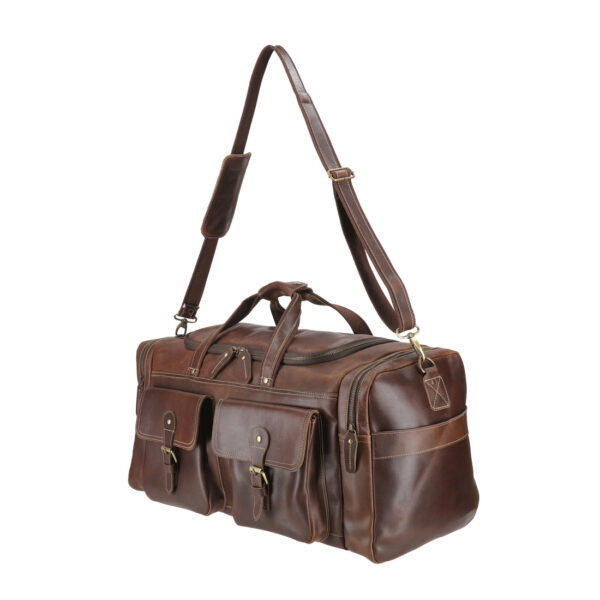 Rustic Rambler Duffle Leather Bag - Image 3