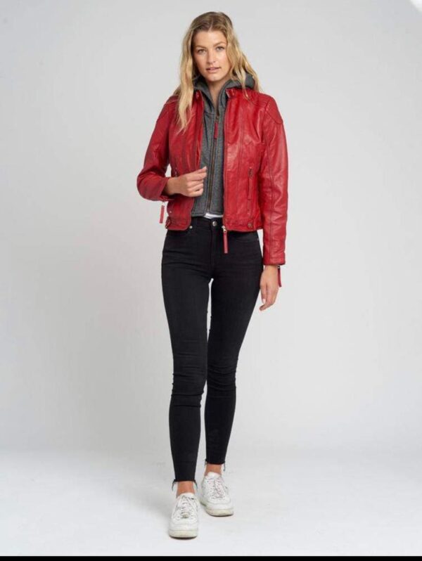 Oxford Women's Leather Jacket - Image 7