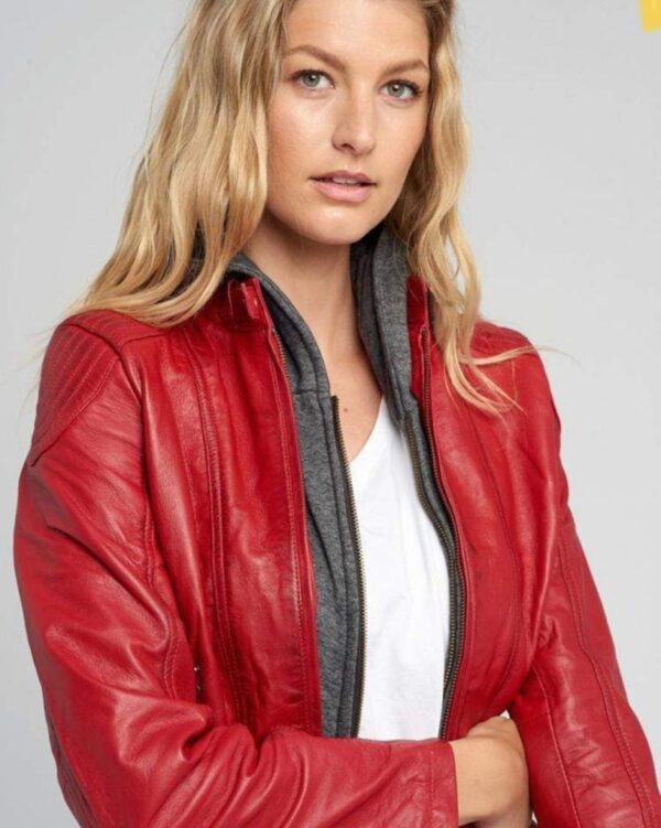 Oxford Women's Leather Jacket - Image 3