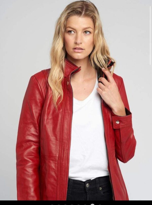 Trendy Women's Leather Jacket