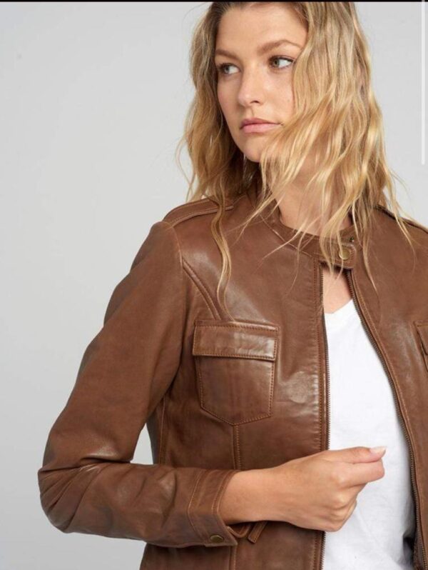 Chocolate Brown Premium Genuine Leather Jacket